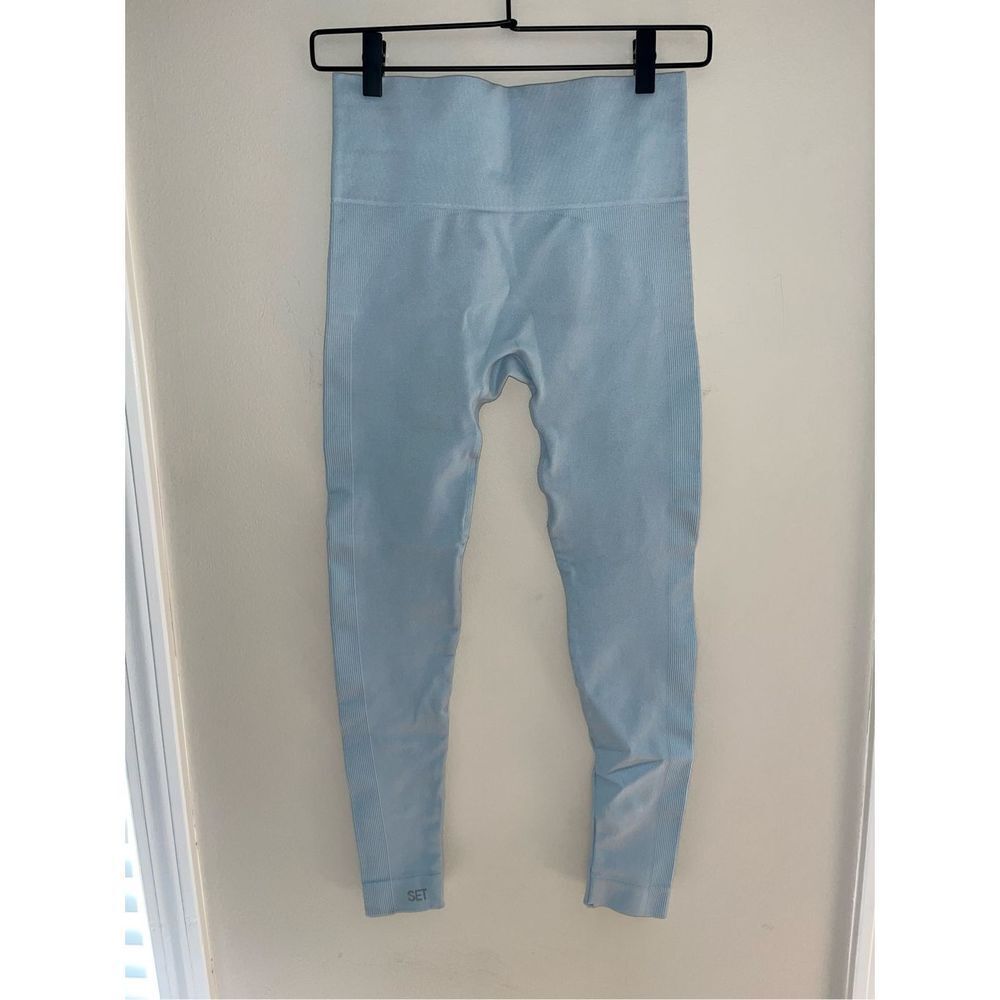 SET active Light Blue Seamless leggings Medium